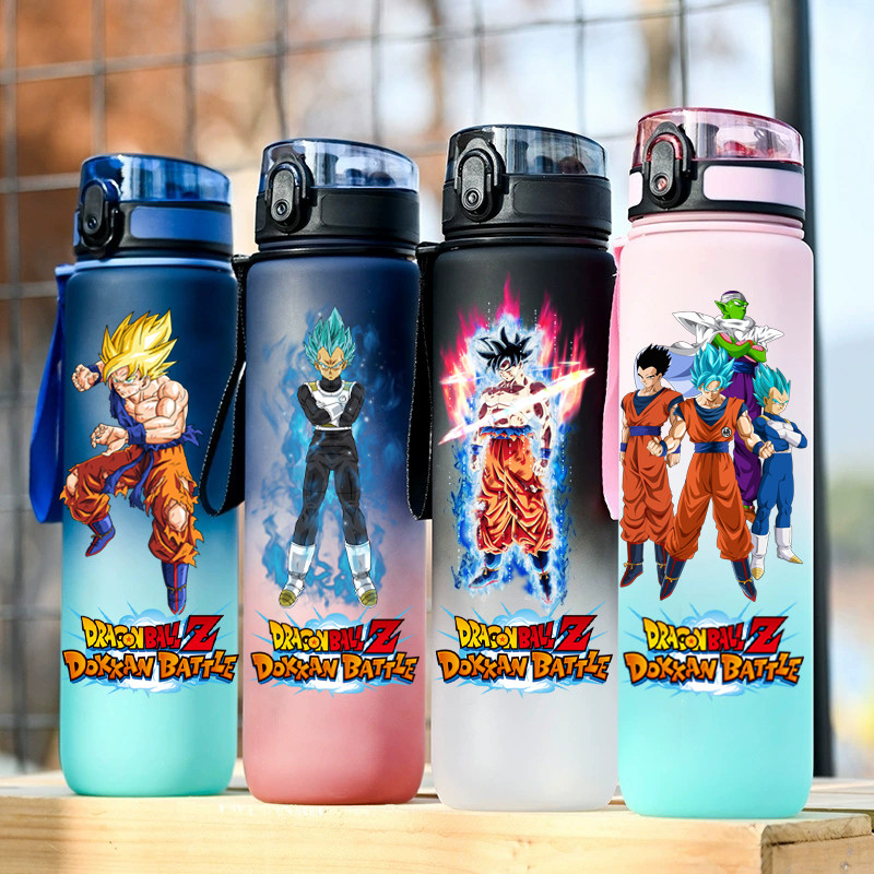 650Ml Anime Ball Son Goku Sports Water Gym Fitness Outdoor Shaker Drink Locking Flip Cover Drinking