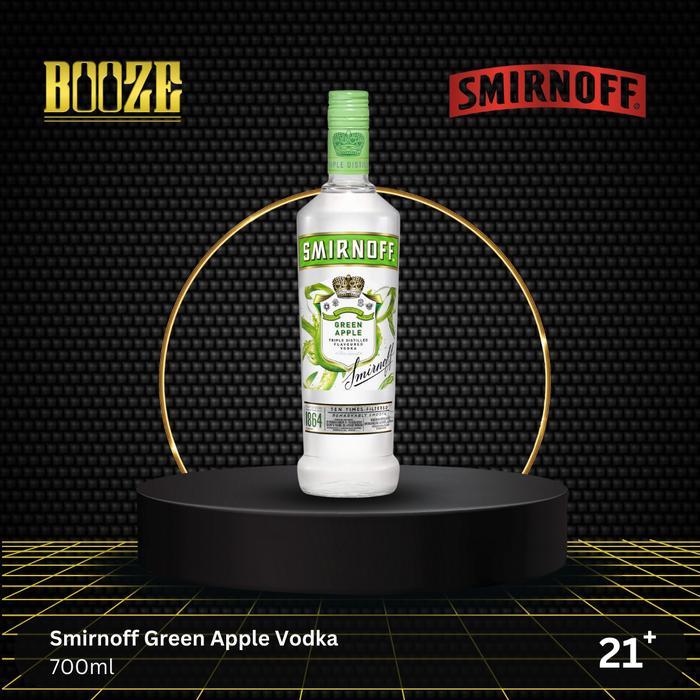 Smirnoff ICE APPLE Rasa Apel Segar Minuman Sosial 21+ Kemasan 700 ML Ideal untuk Acara Santai di