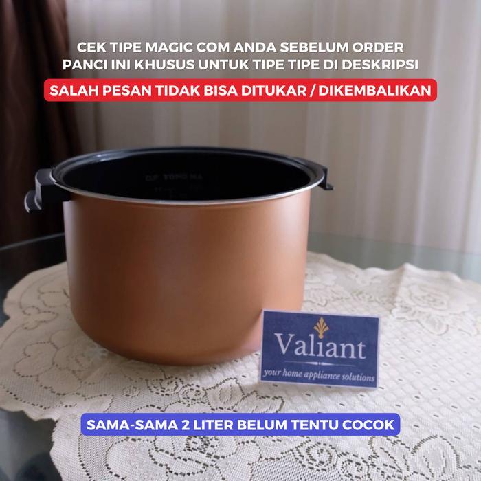 PANCI TEFLON INNER POT MAGIC COM YONG MA 2 LITER (WING) YONGMA