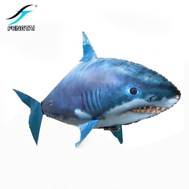 Remote control flying shark toy clown nemo fish balloon inflatable helium RC air plane flying saucer