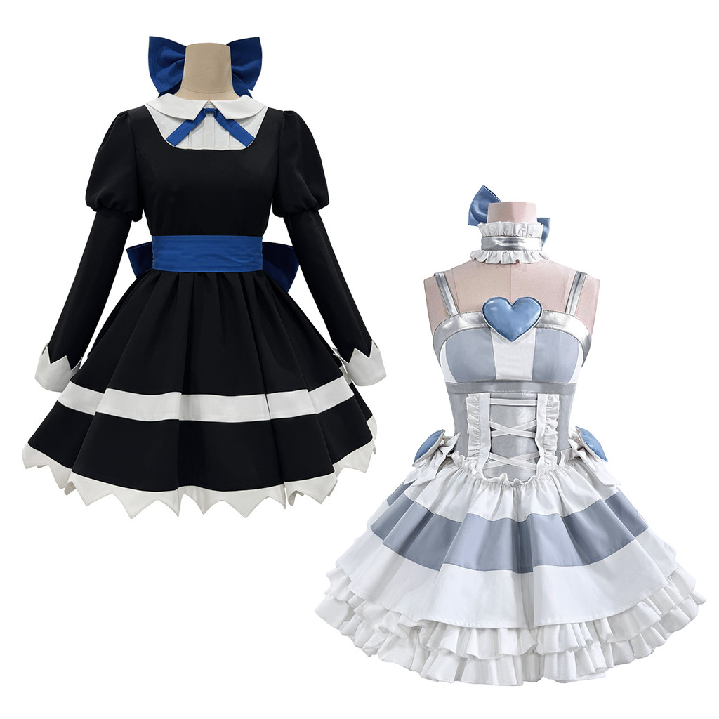 Holoun Stocking Panty Anime Stocking Anarchy Cosplay Costume Wig Dress Stockings Bowknot Cos