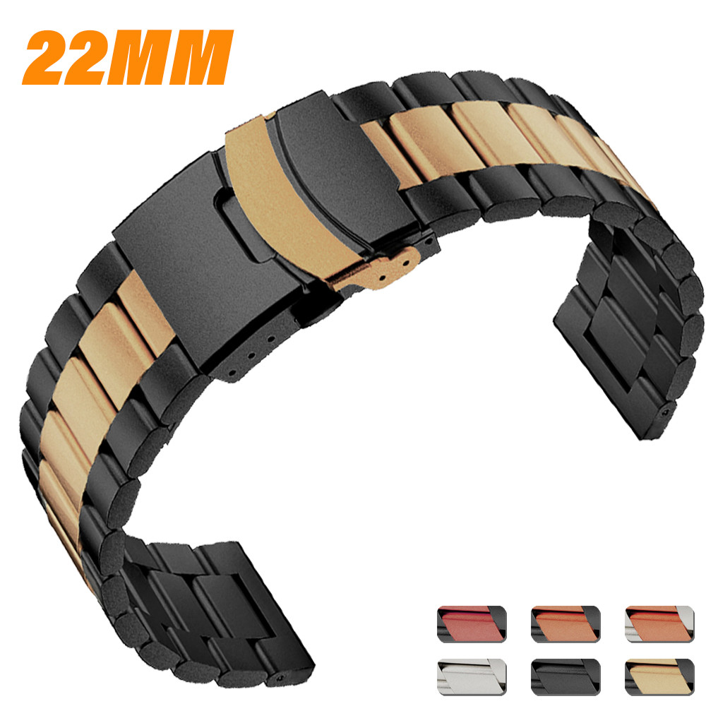 Titanium Orange Stainless Steel Strap for Oneplus Watch 3 2 2R Luxury Metal Bracelet for Amazfit