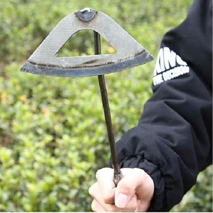 "New" 35CM Cangkul Kecil Berkebun Besi Pacul Kecil Untuk Tanah Cangkul Kecil Baja Asli Cangkul Baja