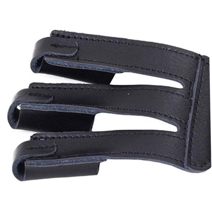3 Finger Tab Finger Glove Jari Panahan Kulit Asli Pelindung Jari Busur Recurve Longbow Tradisional