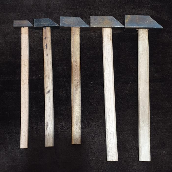 Palu Pukul Petil Pasang Batu Tukang Emas Perak Kerajinan Mini