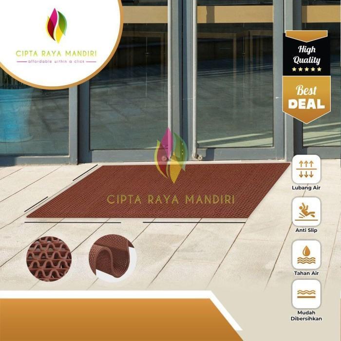 KESET PVC ANTI SLIP S TYPE TEBAL 6MM 60 X 120CM / KESET JARING 60X120