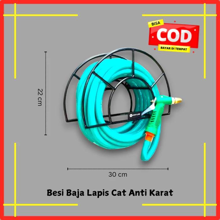 Rak Gantungan Selang Air Besi - Rak Selang Dinding Tahan Karat untuk Kebun Taman & Rumah