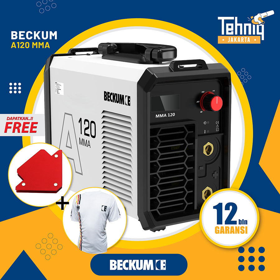 MESIN LAS LISTRIK BECKUM MMA A 120 INVERTER WELDING / MESIN LAS BECKUM MMA 120
