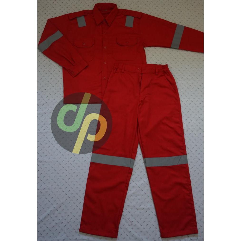 "New" READYBajuKerja/Coverall/Wearpack Safety-FULLSET Atasan&Bawahan Pisah
