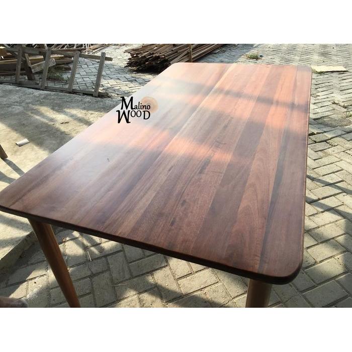 Meja kayu ulin 120x80 cm