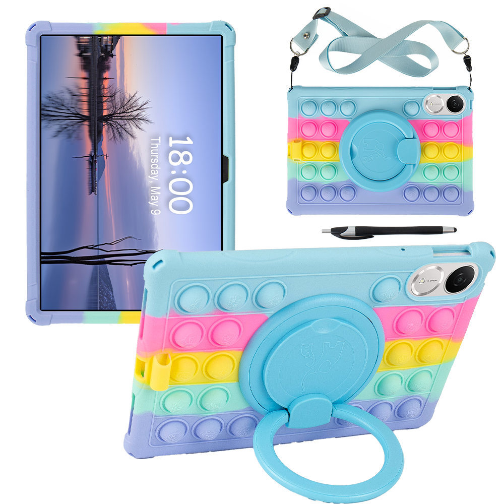 For Honor Pad V9 Case, Bubble Pop Rotating Soft Silicone Case For Honor Pad V9 11.5 inch ROL-W00 Kid
