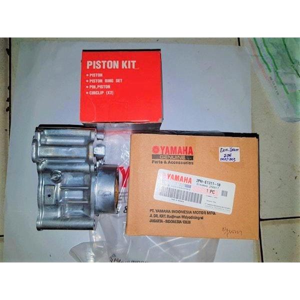 BLOK SEHER & BLOK MESIN MIO M3 SET PISTON ORIGINAL YAMAHA