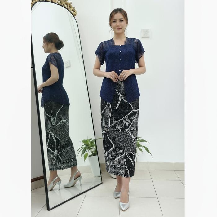 s7 Luna Fashion99 Dress Batik Misca(M,L&XL)/One Set Dress+Other/Dress Batik Pesta Kondangan