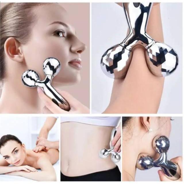 Alat pijat manual/Facial massages 3D Face Roller / Alat relaksasi pijat terapi wajah