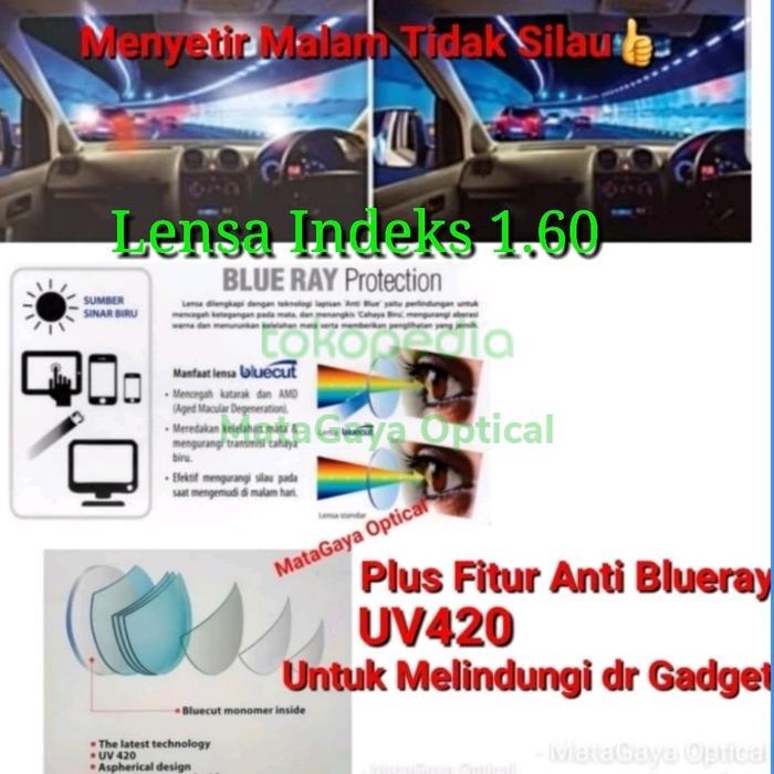 Lensa Drive 1.60 Blueray Anti Glare By Ilt Free Fogkiller