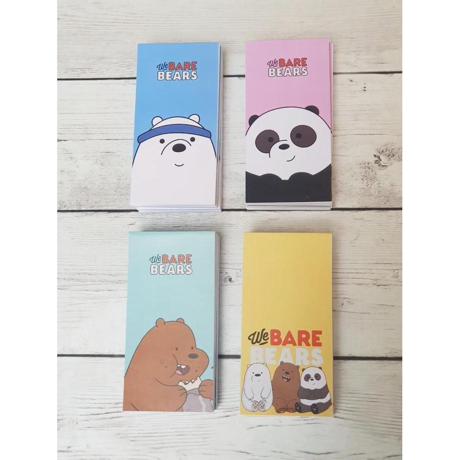 We Bare Bears Mini Long Notes Buku Catatan Tulis Notebook Notepad Hampers Souvenir Birthday