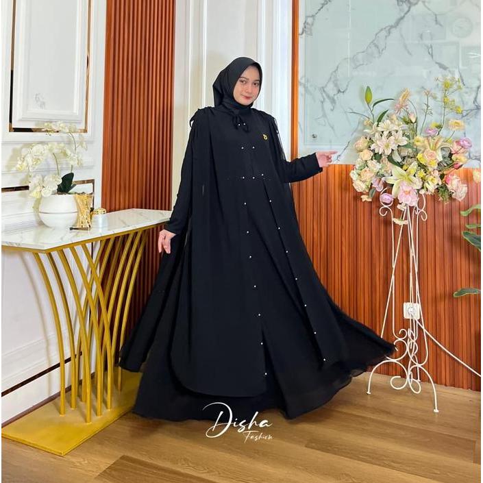 Series Shafira Set Abaya Jumbo Matt.Ceruty Armany Cocok Untuk Kondangan Dan Syar'I - Muslim Gamis
