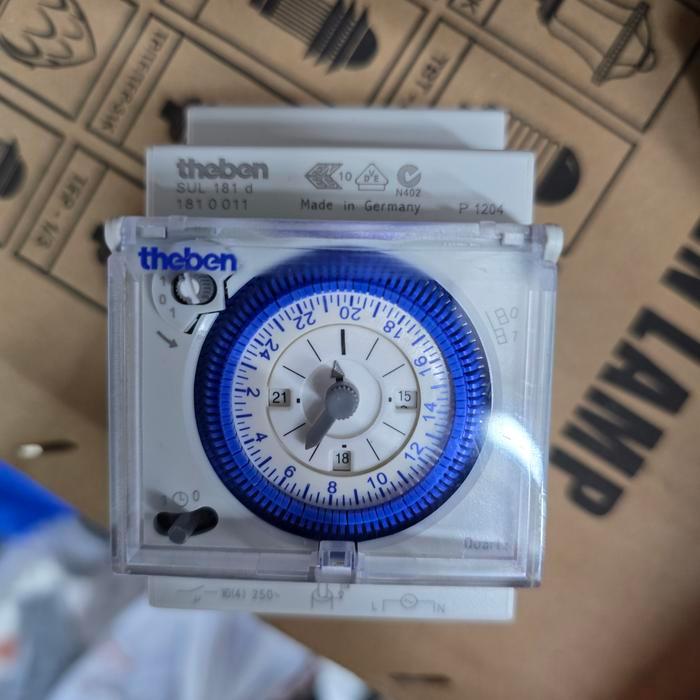 Timer Theben 24 Jam 16A SUL181D 24Hour Switch Analog timer 110-230V Original Germany