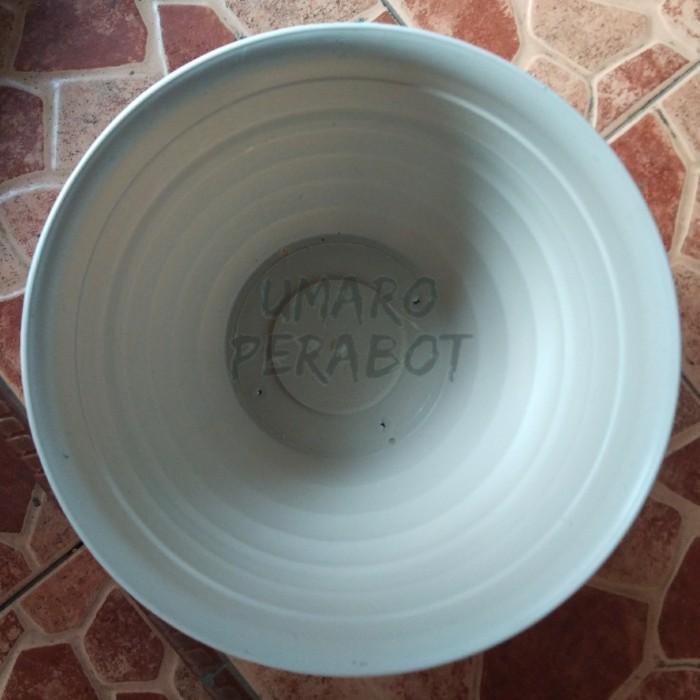 "New" Pot Tawon Putih Ukuran 25 / Pot Tanaman / Pot Bunga / Pot Plastik / Umaro Perabot