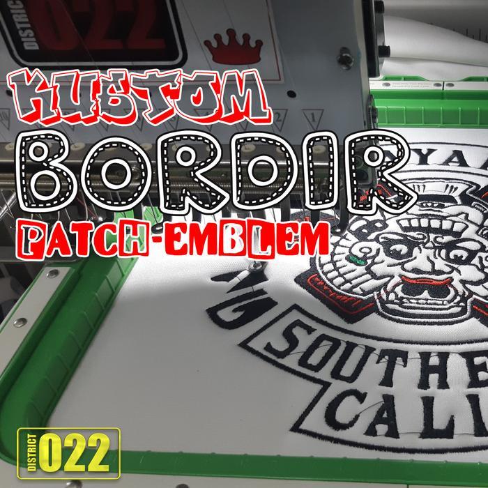 BORDIR LOGO BESAR CUSTOM LOGO SENDIRI BEDGE BET EMBLEM KOMUNITAS