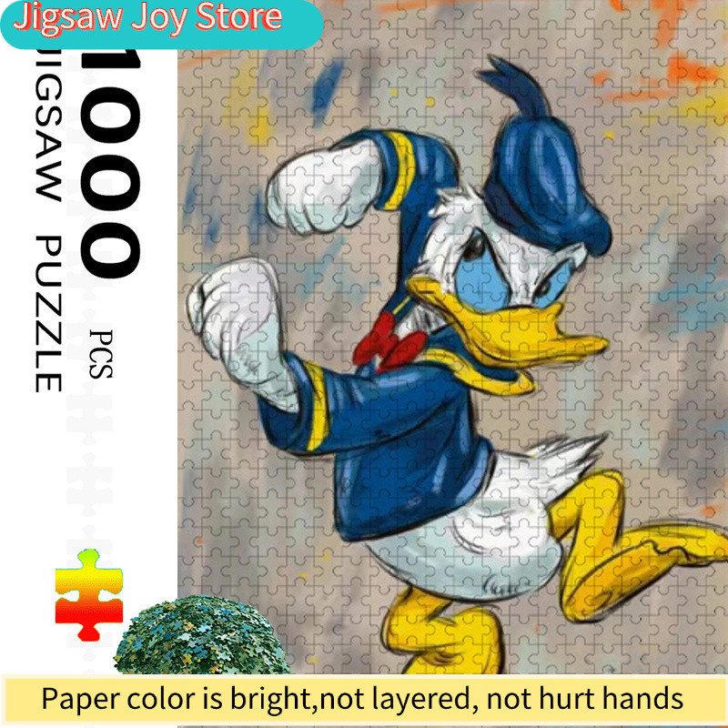 1000pcs Large Donald Duck Jigsaw Puzzle Suitable for Ages - -Scratch Puzzle Pieces, Challenging &