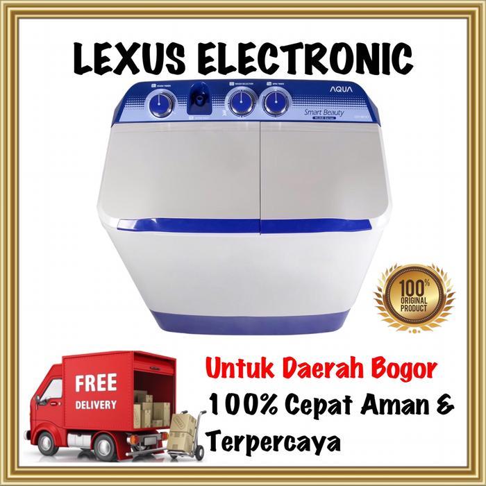 Langsung Diproses Mesin Cuci 2 Tabung 8 Kg Aqua Qw-881Xt 2 Tabung Aqua Mesin Cuci 8Kg