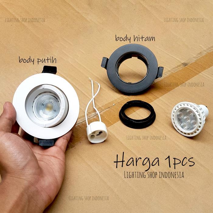 Lampu downlight led rumah housing fiting GU10 bahan aluminium inbow