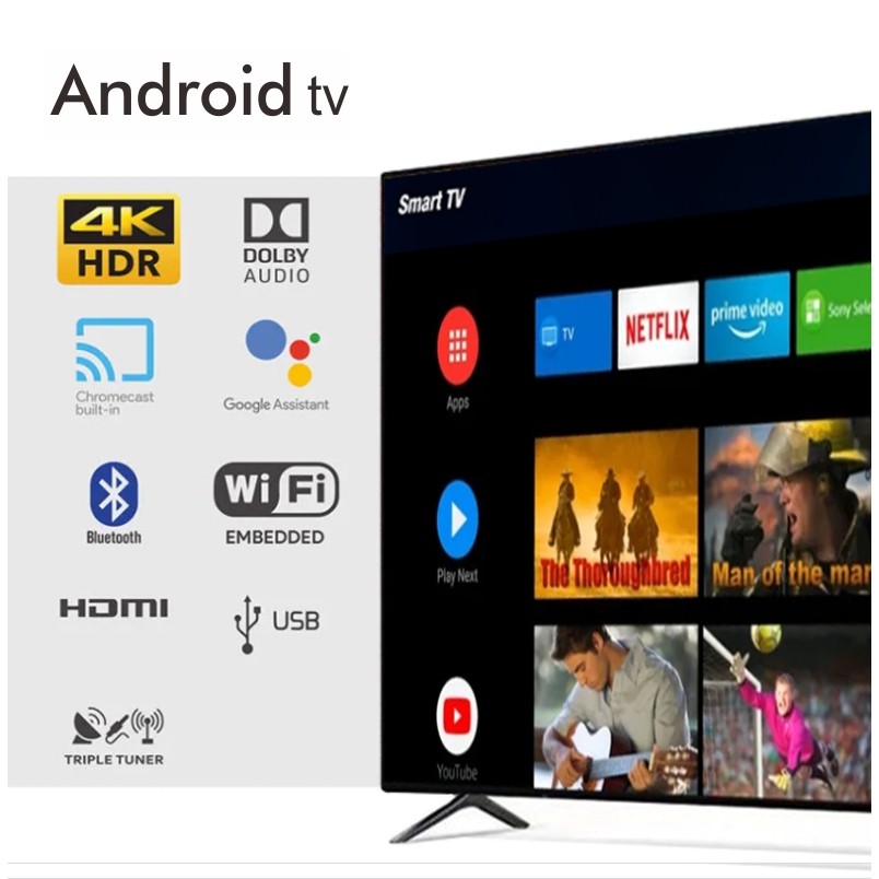 LCD TV Factory Price Smart 4K LED TV Full HD Flat Screen Television 24 110 Inch 32 40 43 50 55 65 75