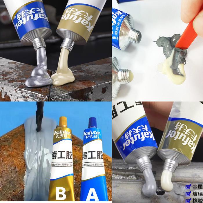 Lem Besi Solder Ab, Lem Tahan Panas Super Kuat, Lem Logam Anti Bocor