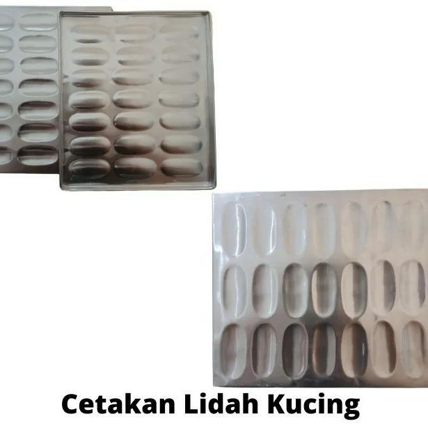 Terlaris Cetakan /Loyang Lidah Kucing Anti Lengket Alumunium