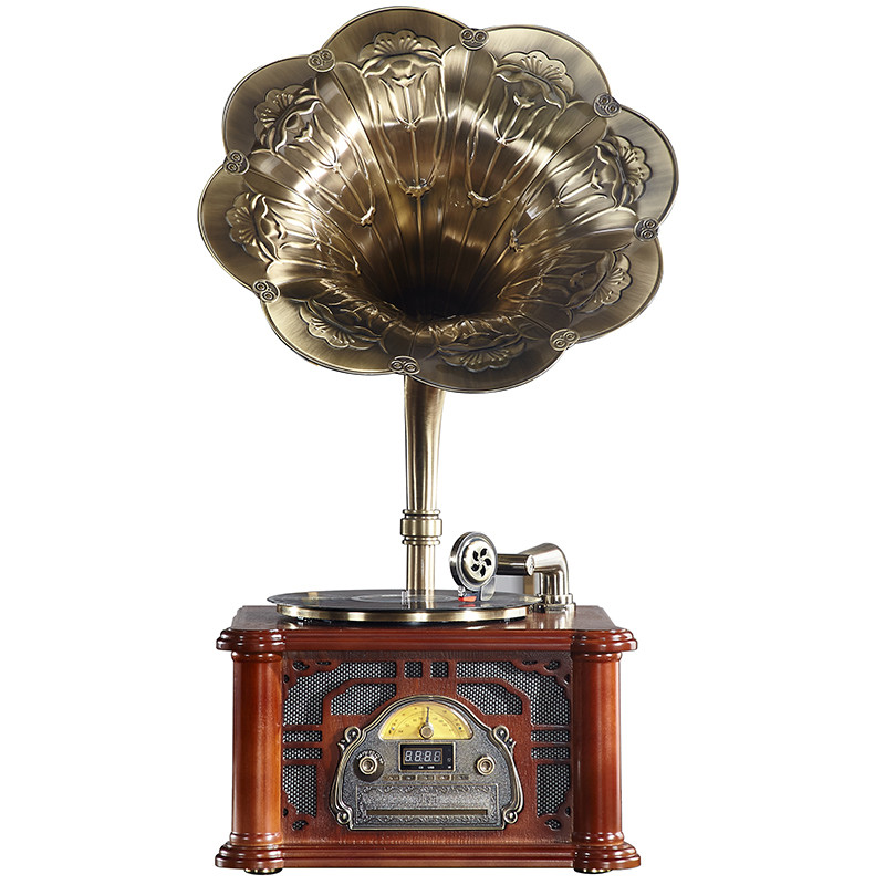 Phonograph Multi Gramophone Vinyl Turntable Record Vintage Player Machine