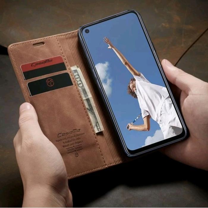 CaseUntuk Oppo A52 2020 / A92 2020 Flip Wallet Sarung Dompet Kulit TPU