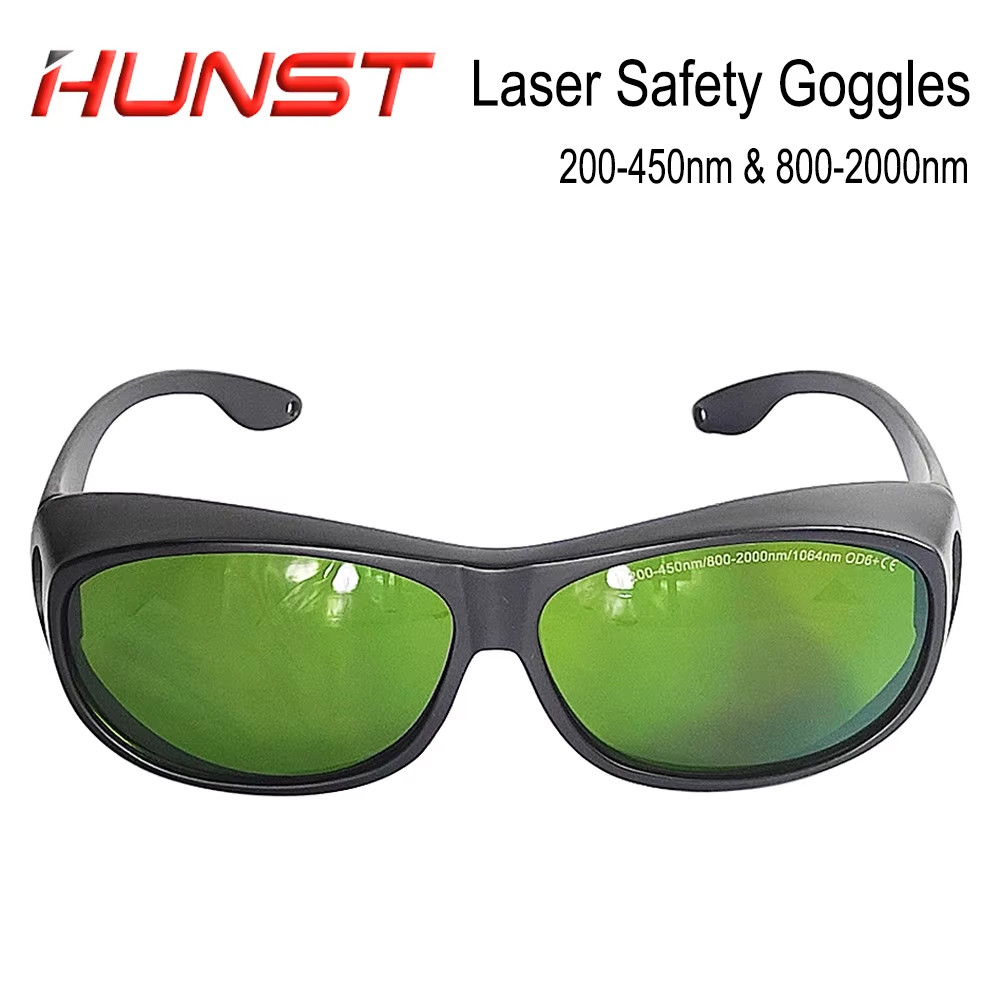 HUNST 200-450nm & 800-2000nm OD6 Laser Welding Cutting Protective Glasses 1064nm Infrared UV Laser