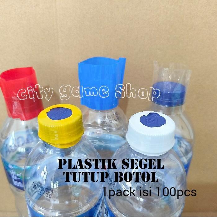 Plastik segel tutup botol aqua