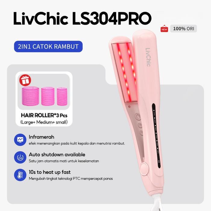 LivChic LS304S LS304PRO 3IN1 Inframerah Catokan Rambut 65W daya 2 meter 360 Sudut belok jauh 3IN1