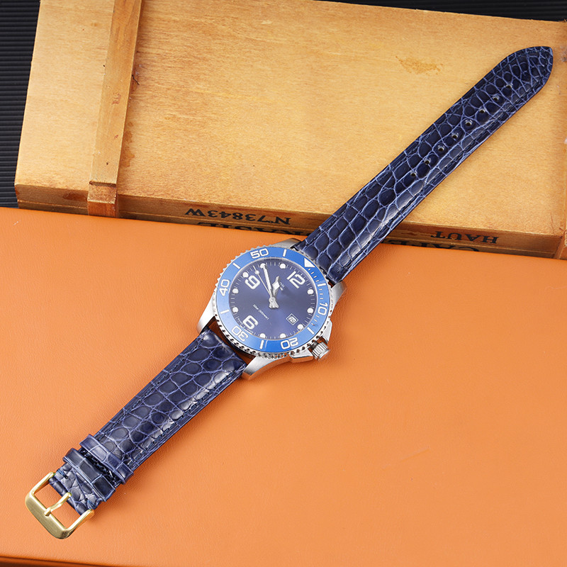 High quality Alligator leather watch strap for Longines/Tissot/Cartier genuine leather watchband
