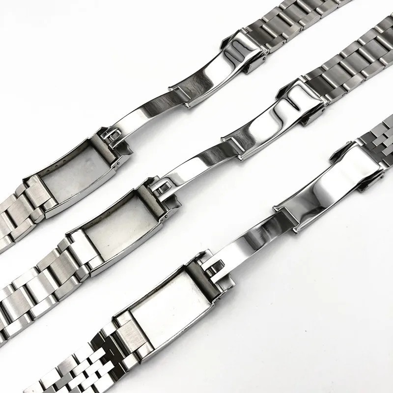 For Seiko Watchband No. 5 Diving Sxns80 Snxs79 Snxs79k Snxs77 Snxs73 Series Folding Buckle Curved