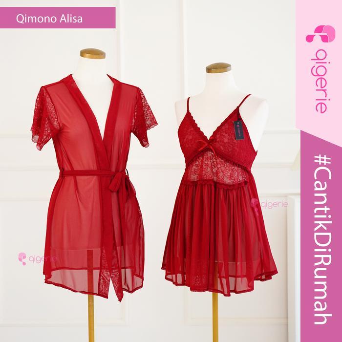 cnm ALISA QIGERIE One Set Kimono Baju Tidur Kimono Sexy