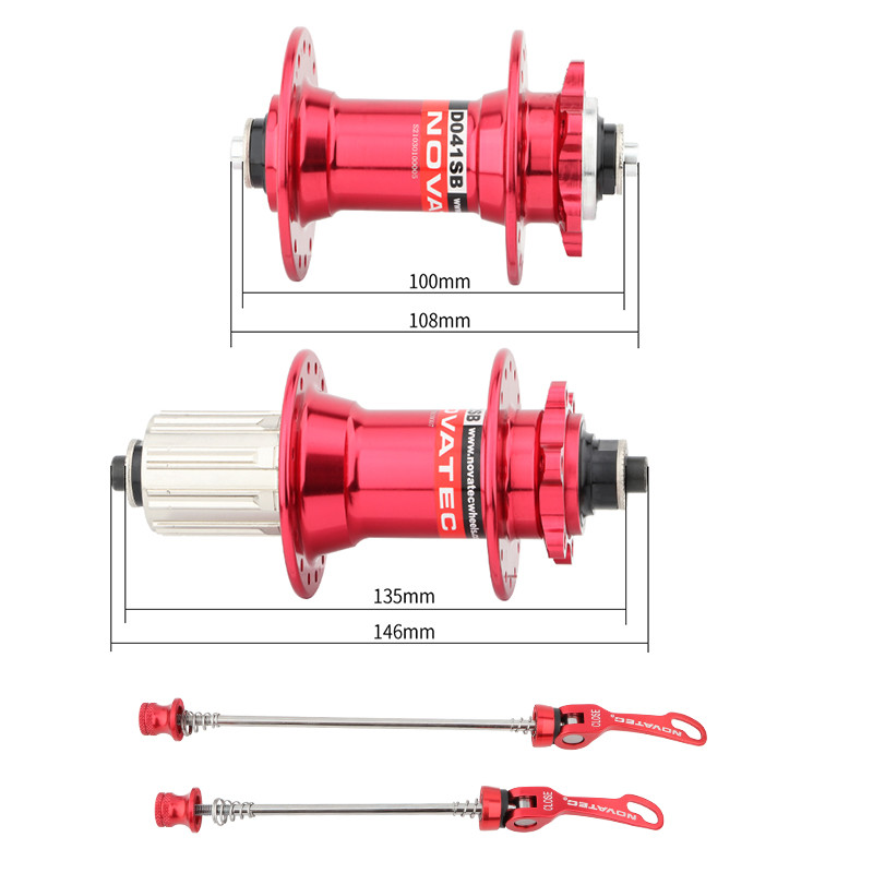 NOVATEC Mountain Bike Hub D041SB D042SB 32/36 Holes Mtb Bushing for 8/9/10/11 Speed MTB Disc Brake