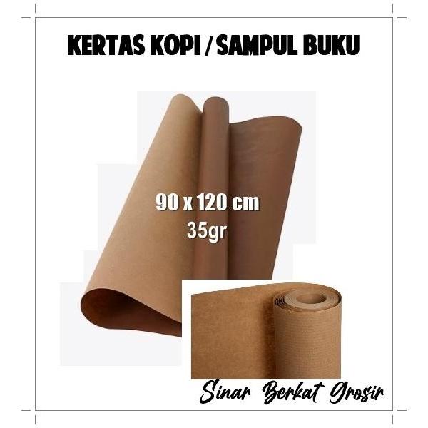 Kertas Kopi Kraft / Kertas Sampul / Kertas Packing Coklat Plano 125 gr