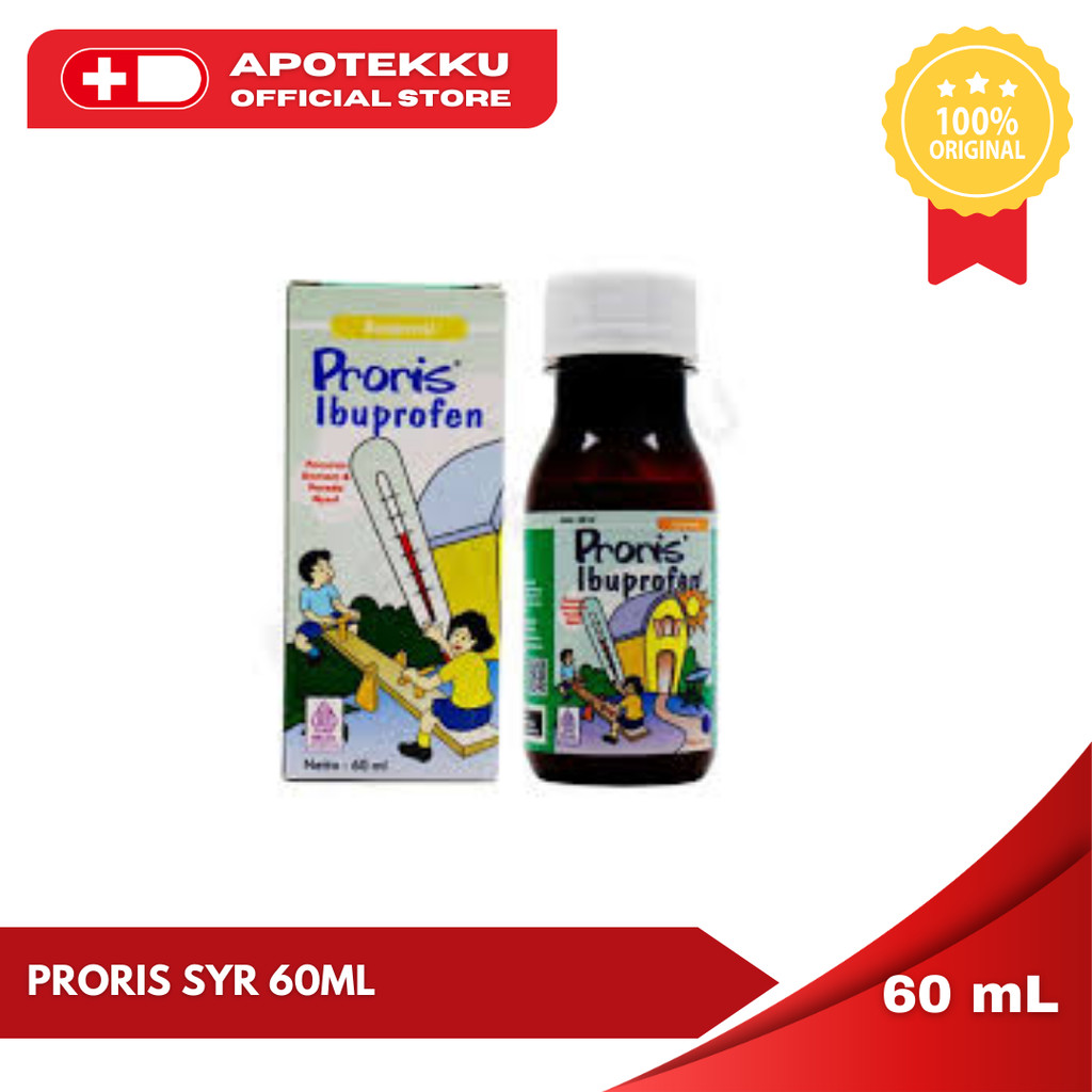 Proris Sirup Ibuprofen 60ml - Obat Demam & Nyeri Anak
