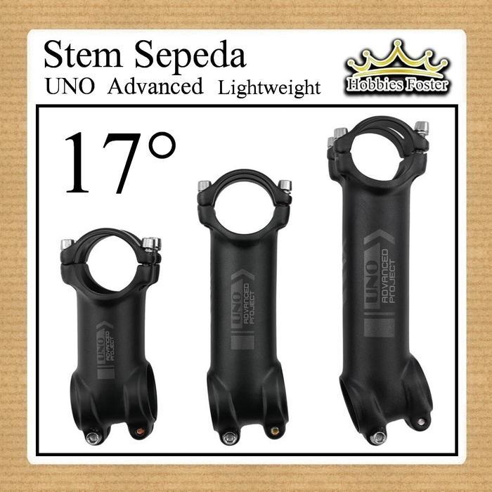 SIAPKIRIM Stem UNO Advanced 100mm 10cm 17 derajat Lightweight Ultralight READY STOCK