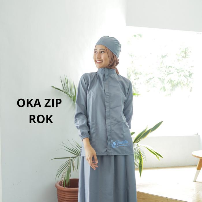 Terbaru Best Quality 100% Original Baju Jaga Dokter Perawat Resleting Depan Rok/Scrub Dokter/Perawat