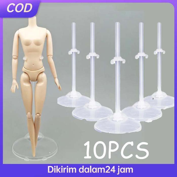 10Pcs Standing Jepit Boneka 30cm Holder Dudukan Barbie Holder Untuk Barbie Doll Nuigurumi Display