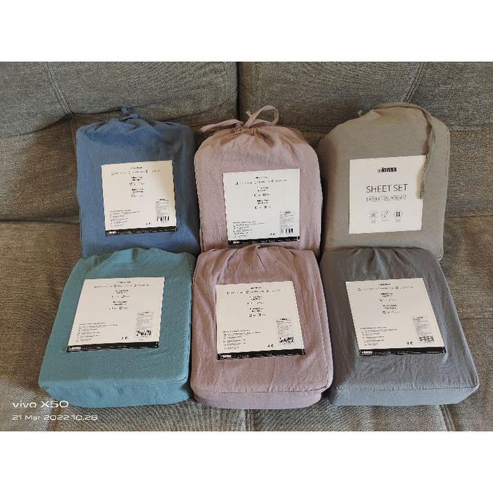 Informa Sprei Washed Microfiber / Sprei Polos Full Karet Keliling Promo R010326