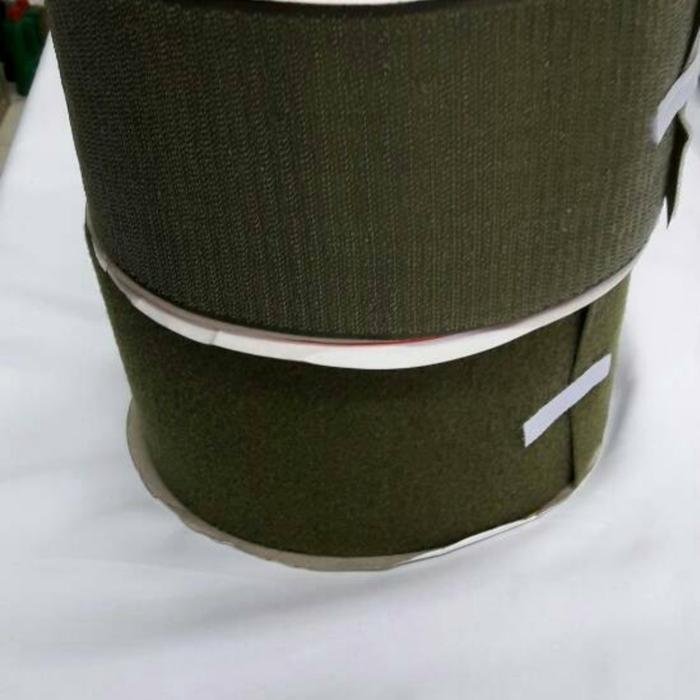 Velcro/Perekat Kain 10Cm Hijau Tentara Per Roll