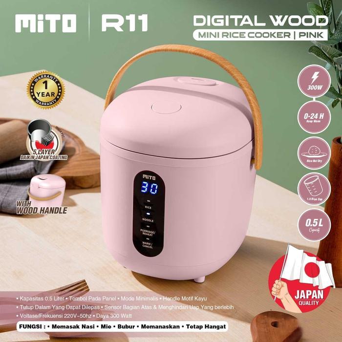 Sanken Living - Mito Rice Cooker Mini R11 Kapasitas 0.5Liter Rice Cooker Mini Mito R 11 Mito Rice