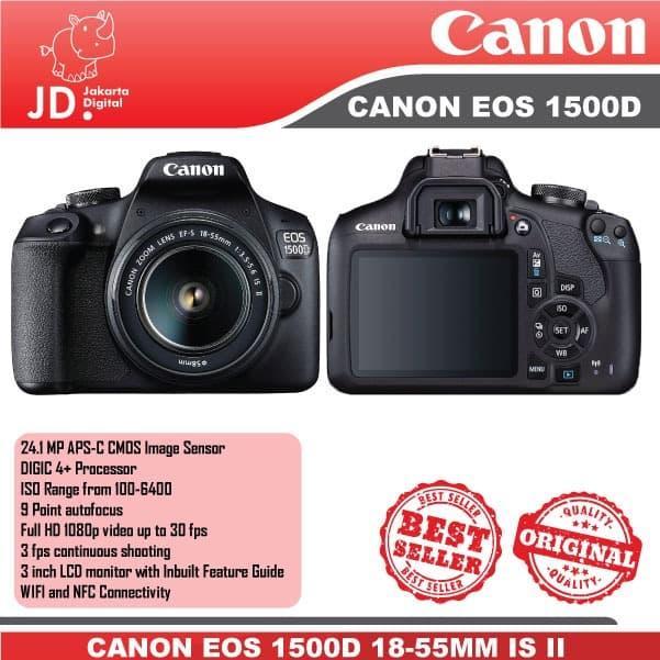 CANON EOS 1500D KIT 18-55MM IS II KAMERA DSLR CANON -1500D KIT