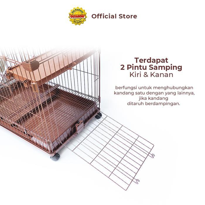 Kandang Octagon - Kandang Kucing Tingkat 3 / Tingkat 4 Kandang 4 Lantai C-250 C-255