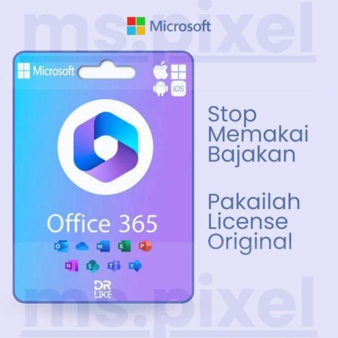 Microsoft Office 365 untuk 5 Device - 5TB OneDrive 1 Tahun Bergaransi